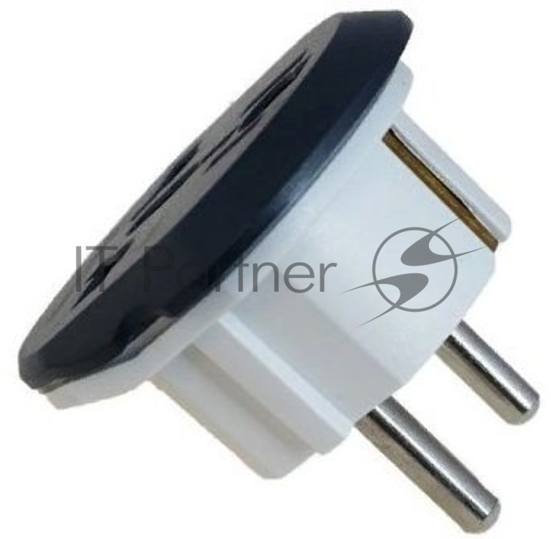 Адаптер-переходник Premier 11626/1 (1 розетка) темно-серый (пакет ПЭ)