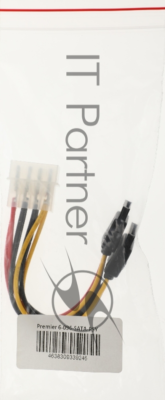 Кабель Premier 6-096-SATA-PSY Molex 8981 SATA SATA 0.15м (пакет)