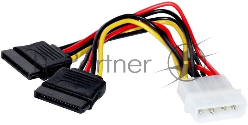 Кабель Premier 6-096-SATA-PSY Molex 8981 SATA SATA 0.15м (пакет)