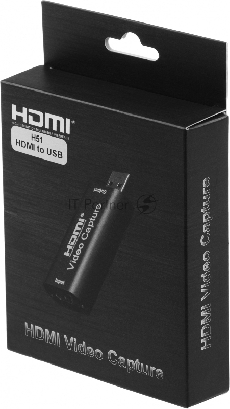 Адаптер аудио-видео Premier PX 5-990A HDMI (f)/USB черный (5-990A)