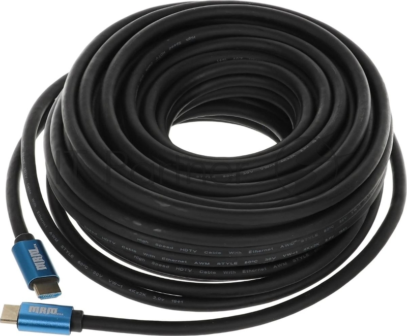 Кабель аудио-видео Premier 11239 HDMI (m)/HDMI (m) 20м. позолоч.конт. черный