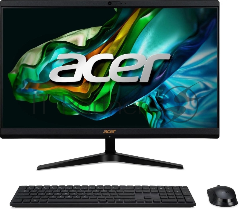 Моноблок Acer Aspire C22-1800 21.5 Full HD i5 1334U (1.3) 8Gb SSD512Gb Iris Xe CR Eshell GbitEth WiFi BT 65W клавиатура мышь Cam черный 1920x1080