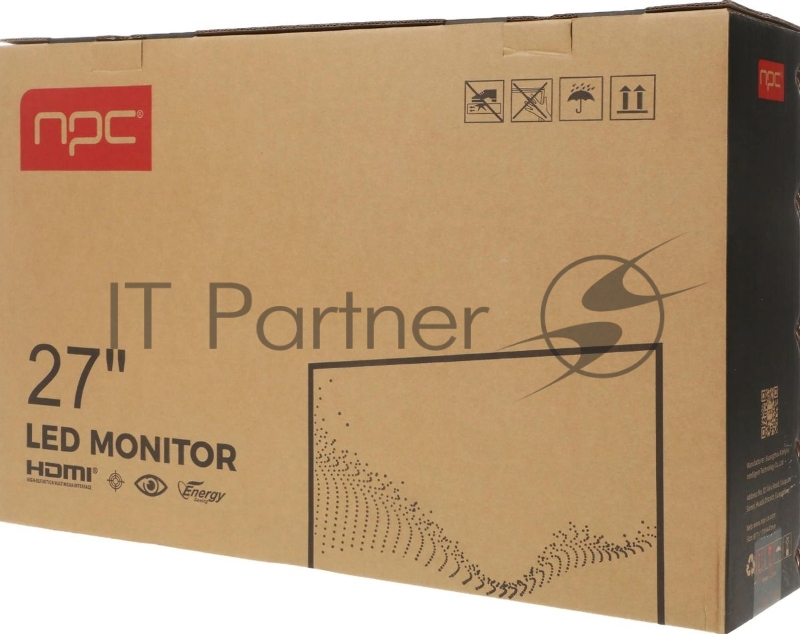 Монитор NPC 27 MU2719-B черный IPS LED 1ms 16:9 HDMI M/M матовая HAS Piv 1000:1 300cd 178гр/178гр 3840x2160 144Hz G-Sync DP 4K 6.1кг