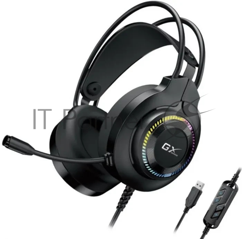 Игровая гарнитура Genius HS-GX580U, USB, 2.0m, Black