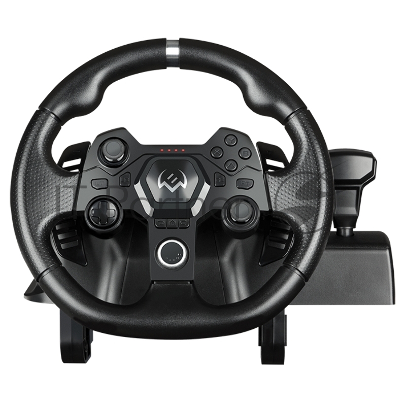 Руль SVEN GC-W900 (USB, педали, вибро, скоба, лепестки, АКПП, D-pad, 22 кн, резин. вставки, PC, Android, PS-3/4, XB1, XB360, N-Switch, X-Input, Direct Input)