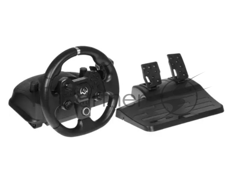 Руль SVEN GC-W900 (USB, педали, вибро, скоба, лепестки, АКПП, D-pad, 22 кн, резин. вставки, PC, Android, PS-3/4, XB1, XB360, N-Switch, X-Input, Direct Input)
