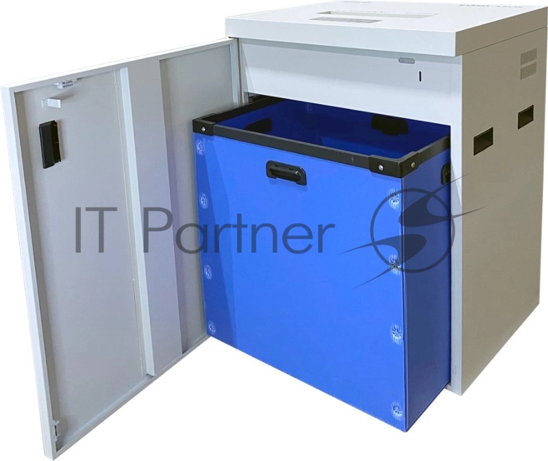 Шредер Office Kit S1650 1,9х15 белый (секр.P-5) фрагменты 30лист. 165лтр. скобы пл.карты CD
