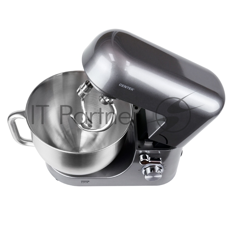 Миксер планетарный Centek CT-1151 (хром/серый)