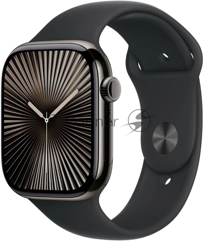 Часы Apple Watch S10 46mm Jet Black Aluminium Case/Black SB M/L MWWQ3ZP/A A2999 195949572432