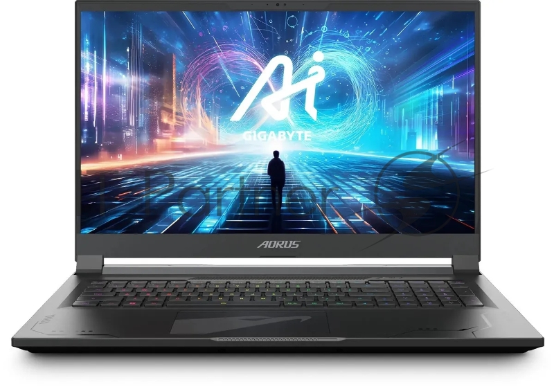 Ноутбук Gigabyte Aorus 17X AZG Core i9 14900HX 32Gb SSD2Tb NVIDIA GeForce RTX4090 16Gb 17.3 IPS QHD (2560x1440) Windows 11 Home black WiFi BT Cam (AZG-65KZ665SH)
