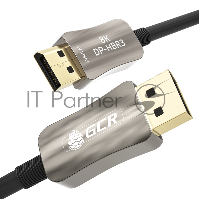 GCR Кабель 1.0m оптический DP v1.4 Ultra HD 8K 60Hz, 4K 144Hz, HBR3, 32.4 Гбит/с, GCR-54778