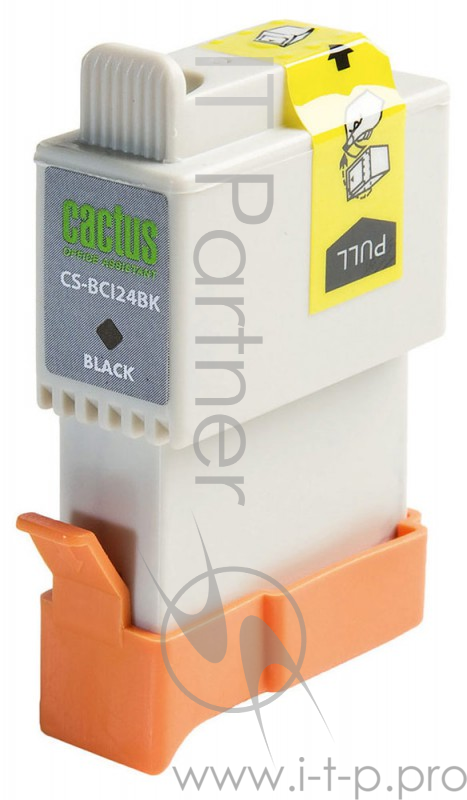 Картридж струйный Cactus CS-BCI24BK черный для Canon S200 S200x S300 S330 i250 i320 i350 (9,2ml)