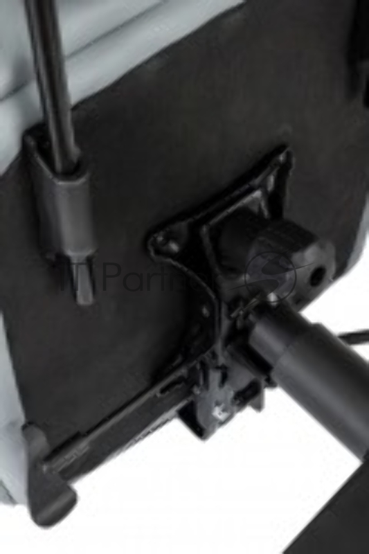 Кресло руководителя Бюрократ CH-824MSG-BF серый эко.кожа/ткань крестов. пластик подст.для ног