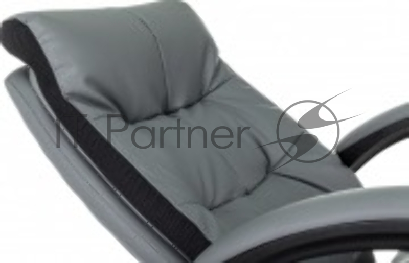 Кресло руководителя Бюрократ CH-824MSG-BF серый эко.кожа/ткань крестов. пластик подст.для ног