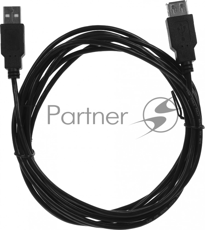Кабель-удлинитель KingPrice KP-AmAf-v2-3m USB A(m) USB A(f) 3м черный