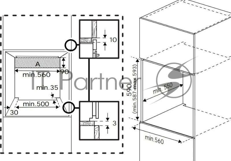 Духовой шкаф Электрический Beko BBIM13300X черный