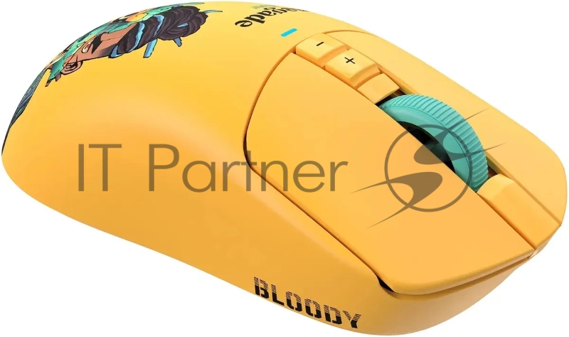 Мышь A4Tech Bloody R72 Ultra Duo Renegade Sunset желтый оптическая 20000dpi беспров. USB-C 6but (R72 ULTRA DUO)