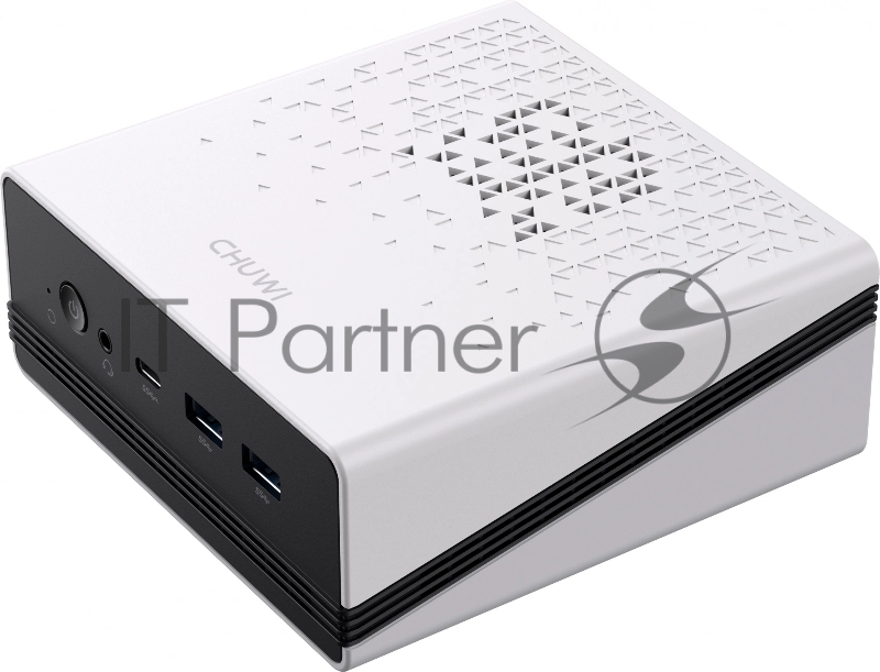 ПК Мини Chuwi UBox Ryzen 5 6600H (3.3) 16Gb SSD512Gb 660M Windows 11 Professional 2x2.5GbitEth WiFi BT 90W белый/черный