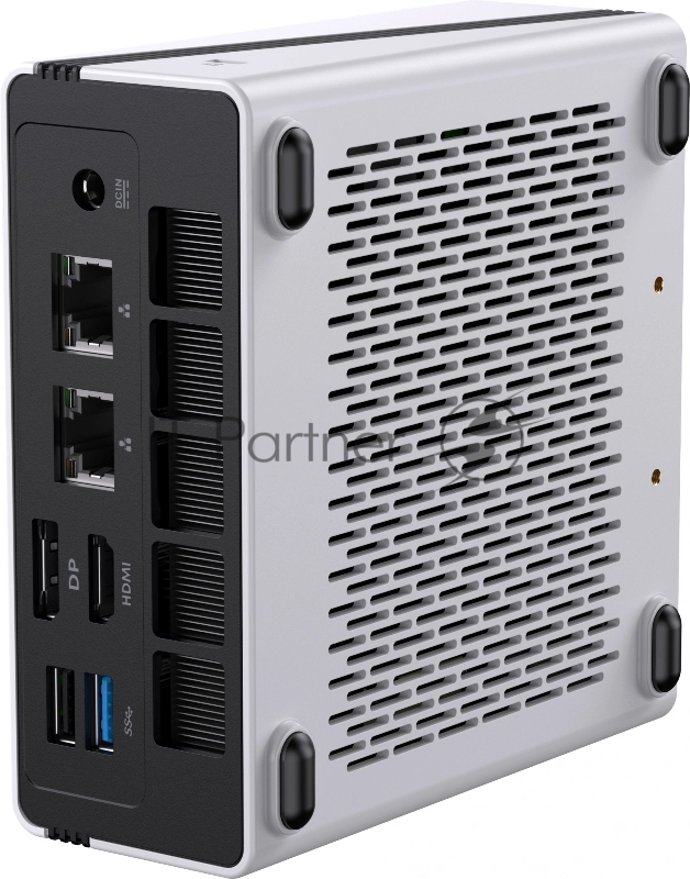 ПК Мини Chuwi UBox Ryzen 5 6600H (3.3) 16Gb SSD512Gb 660M Windows 11 Professional 2x2.5GbitEth WiFi BT 90W белый/черный
