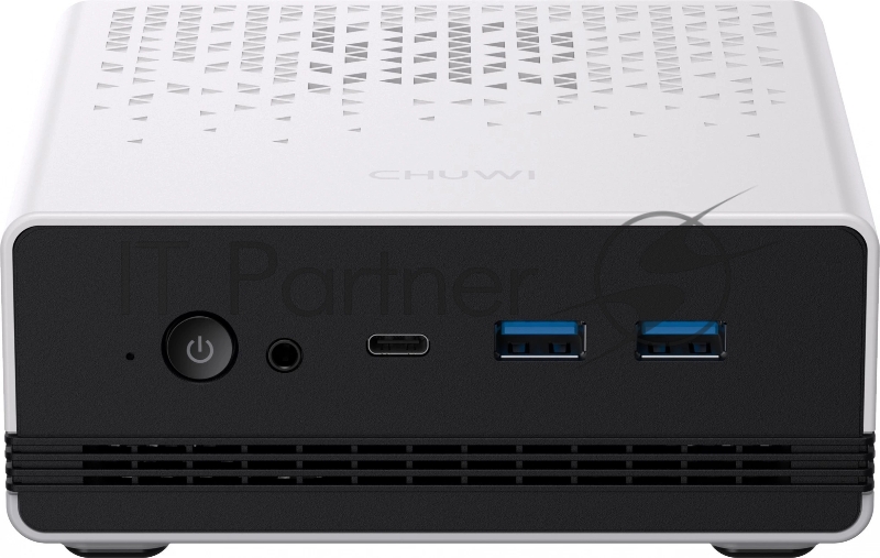 ПК Мини Chuwi UBox Ryzen 5 6600H (3.3) 16Gb SSD512Gb 660M Windows 11 Professional 2x2.5GbitEth WiFi BT 90W белый/черный