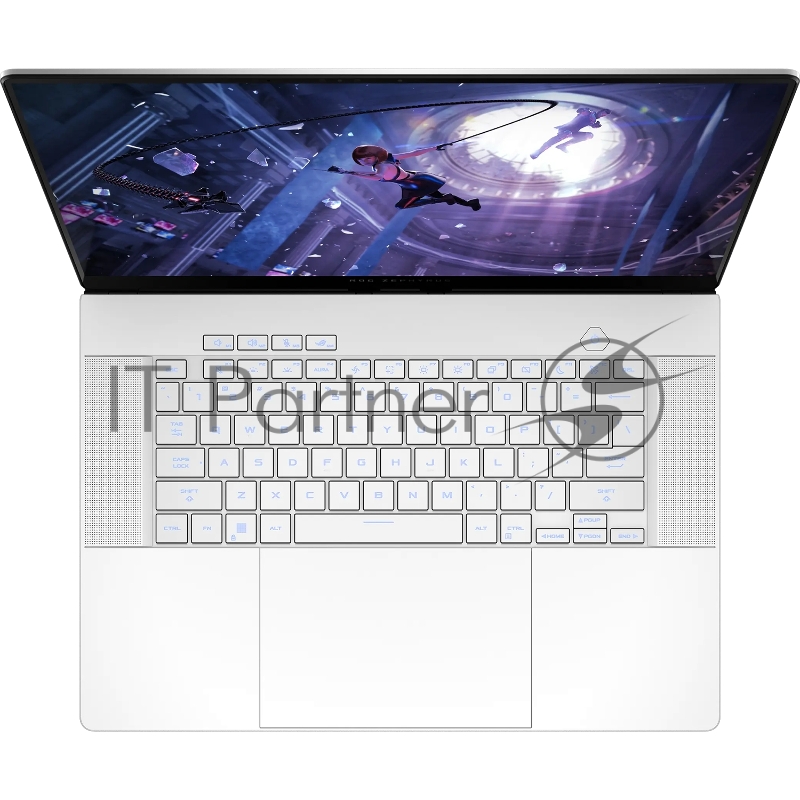 Ноутбук Asus ROG Zephyrus G16 GU605MI-QR272 Core Ultra 7 155H 32Gb SSD1Tb NVIDIA GeForce RTX4070 8Gb 16 OLED 2.5K (2560x1600) noOS white WiFi BT Cam Bag (90NR0IS2-M00DZ0)