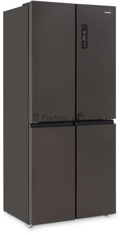Холодильник Hyundai CM45043F 3-хкамерн. черная сталь