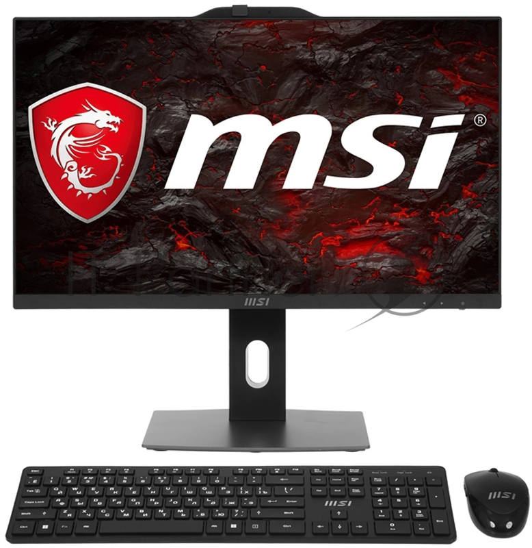 Моноблок MSI Pro AP242P 14M-653RU, 23.8 Full HD i5 14400 (2.5) 16Gb SSD512Gb UHDG 730 Windows 11 Professional GbitEth WiFi BT 120W клавиатура мышь Cam, 1920x1080, черный