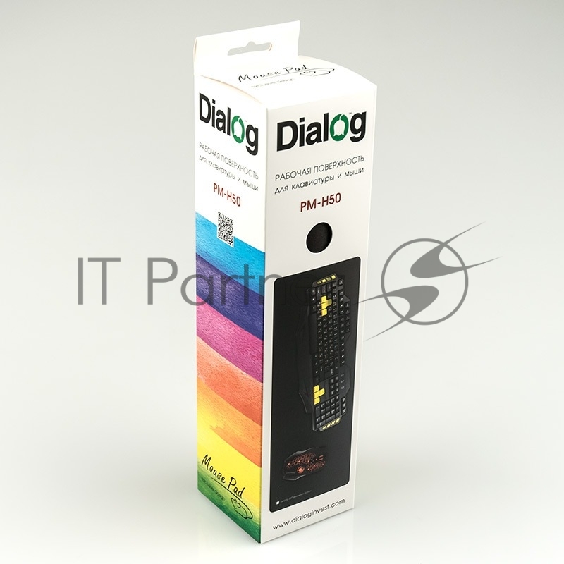 Игровая поверхность для клавиатуры и мыши Dialog PM-H50, черная, размер 700х300х3мм