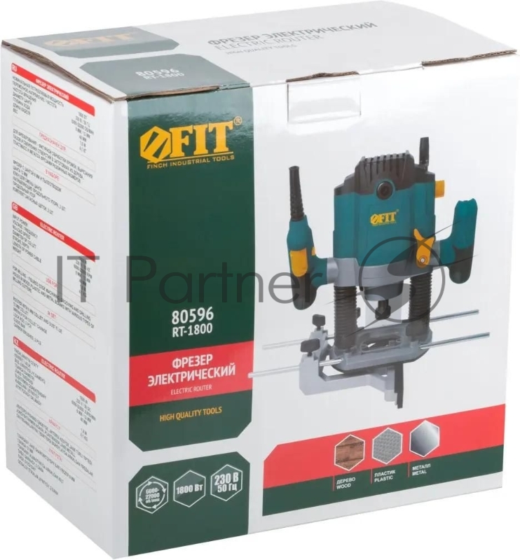 Фрезер 1800 Вт, 6000-22000 об/мин, 8/12 мм, 40 мм, 5,5 кг , БС щеток, коробка