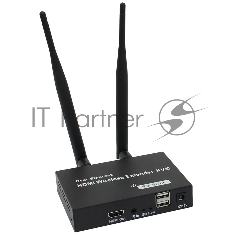 Удлинитель ORIENT VE054, WiFi HDMI KVM Extender (Tx+Rx), HDMI+USB беспроводной удлинитель до 200 м, HDMI 1.3, 1080p@60Hz, HDCP1.2, передача ИК сигнала управления , питание от внешних БП, метал. корпус (31372)