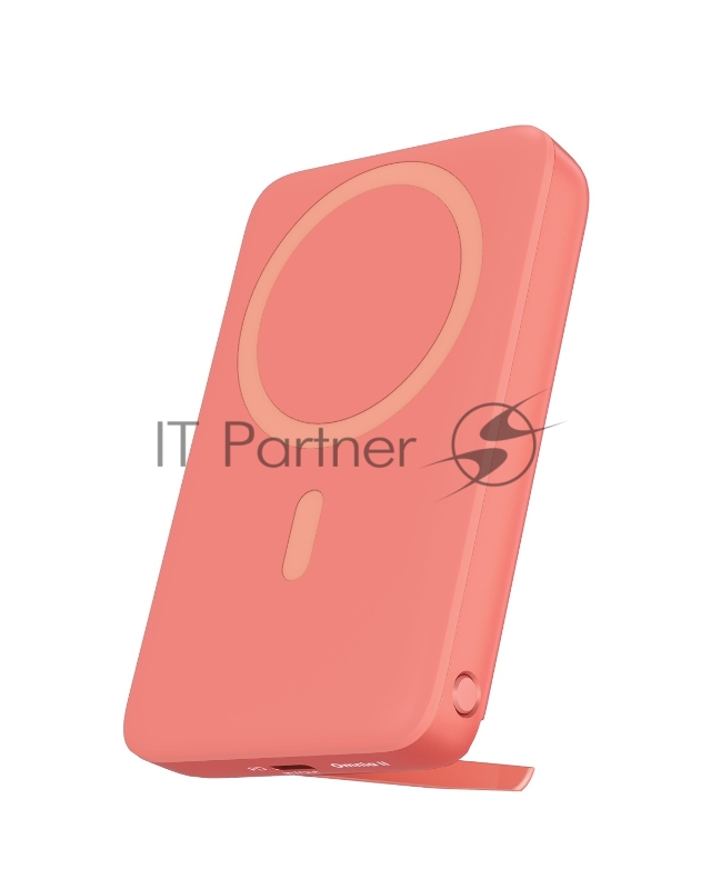 Внешний аккумулятор Aukey Magnetic 10000 Qi Pink