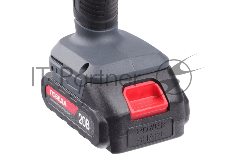 Дрель-шуруповерт аккумуляторная ПОБЕДА ДА-20/1 Ли, 20В, 2,0Ач, 1 АКБ, 38Нм