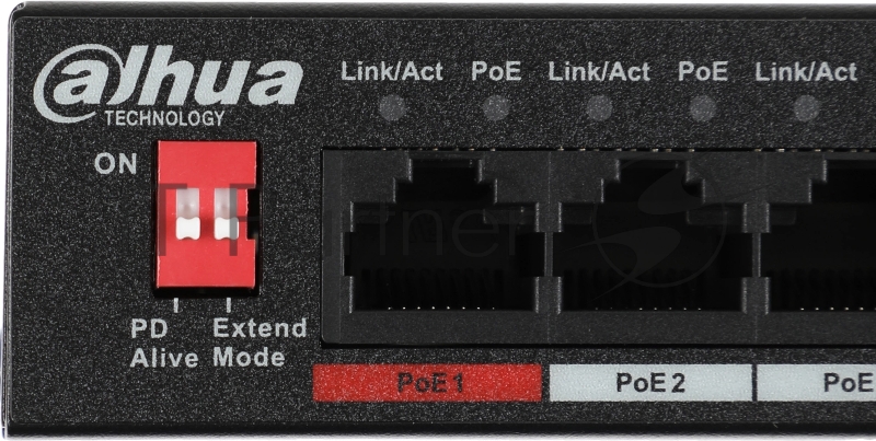 Коммутатор DAHUA DH-PFS3010-8ET-96, 10-Port Unmanaged Desktop Switch with 8-Port PoE