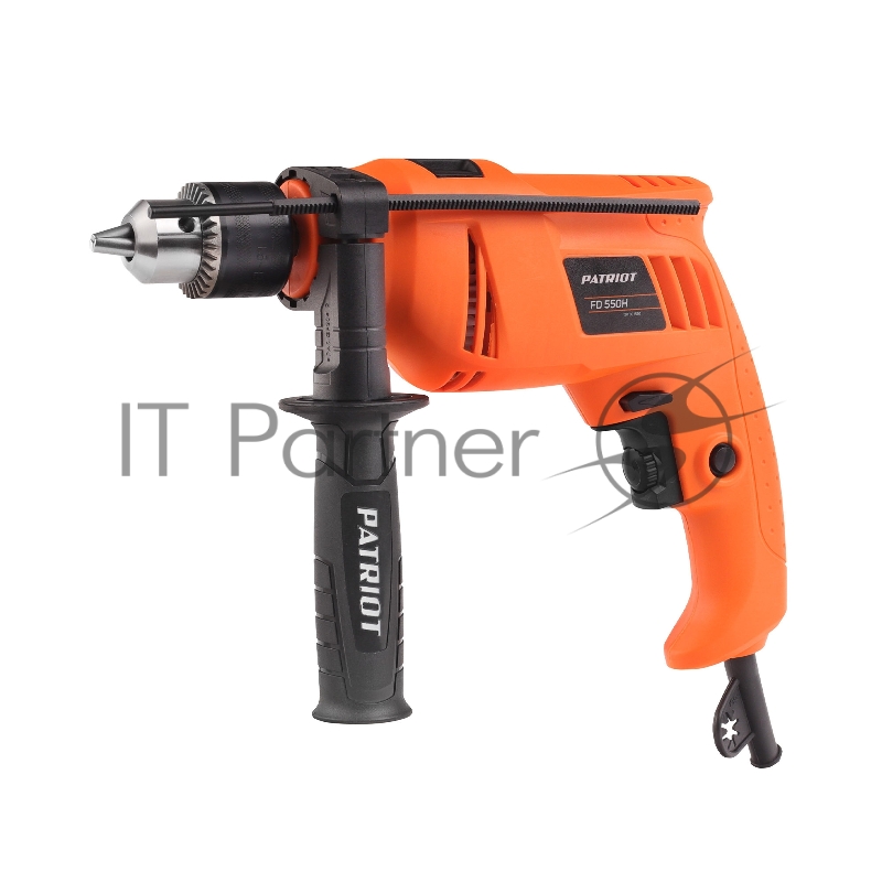 Дрель электрическая ударная PATRIOT FD 550H, 600Вт, 3000об/мин, 44800уд/мин, макс.диаметр сверления 13мм