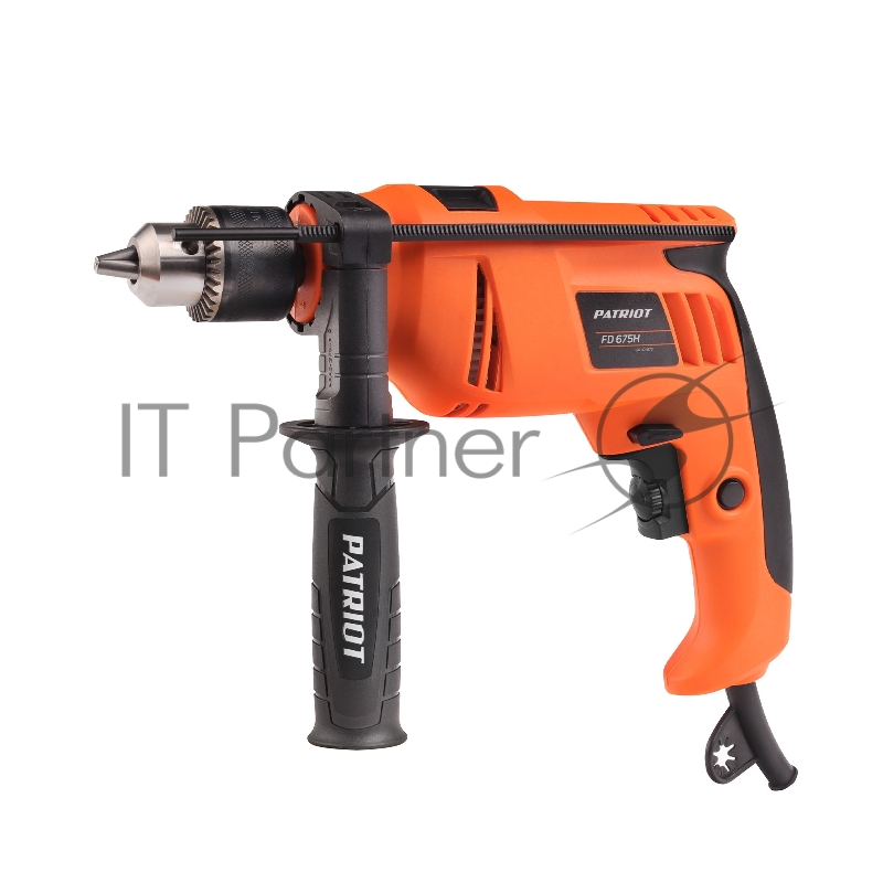 Дрель электрическая ударная PATRIOT FD 675H, 675Вт, 2800об/мин, 44800уд/мин, макс. диаметр сверления 13мм