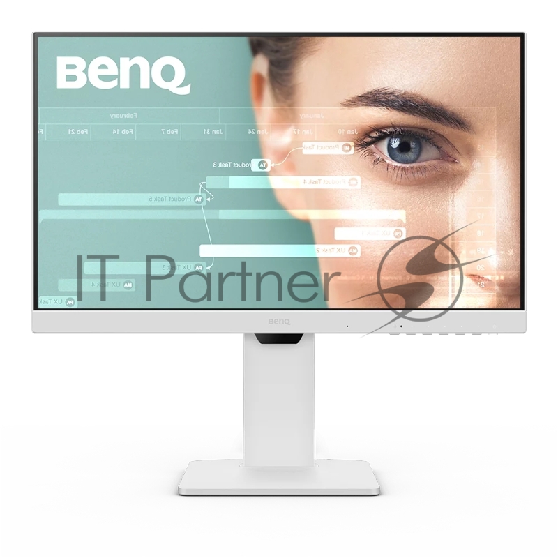 Мониторы Benq GW2486TC 23.8, 1920x1080, IPS, 100Hz, 1300:1, 250cd, 5ms, HDMI, DP, Speakers, Height adj 130, Pivot, Flicker-freeLow Blue Light, 3Y, White