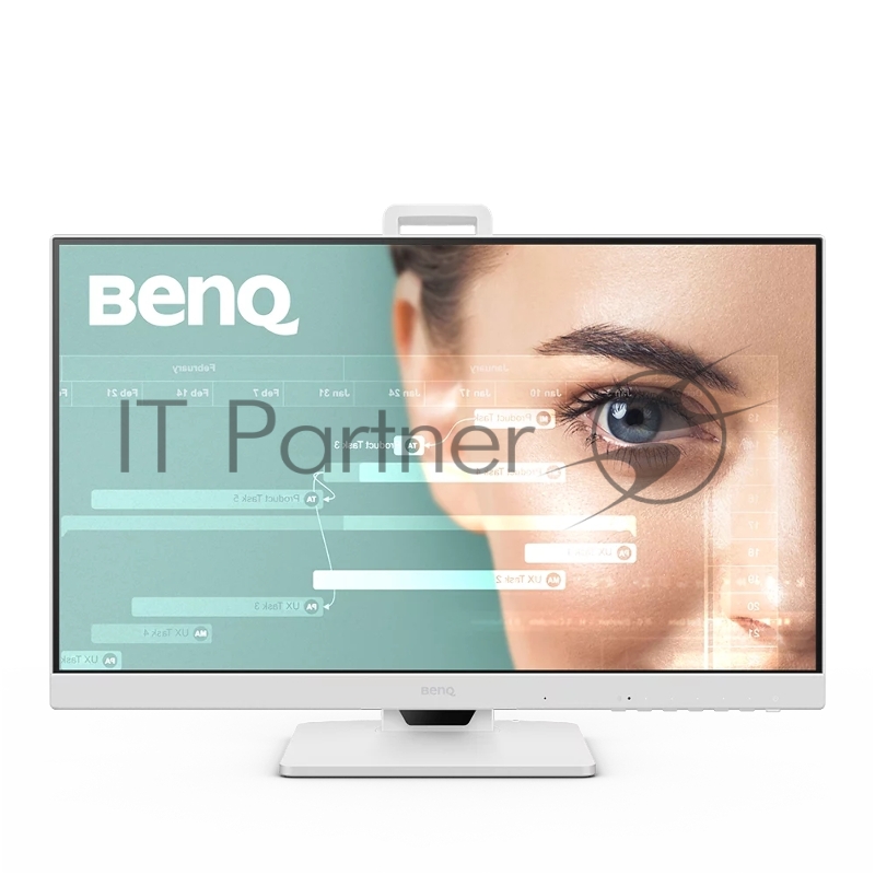 Мониторы Benq GW2486TC 23.8, 1920x1080, IPS, 100Hz, 1300:1, 250cd, 5ms, HDMI, DP, Speakers, Height adj 130, Pivot, Flicker-freeLow Blue Light, 3Y, White