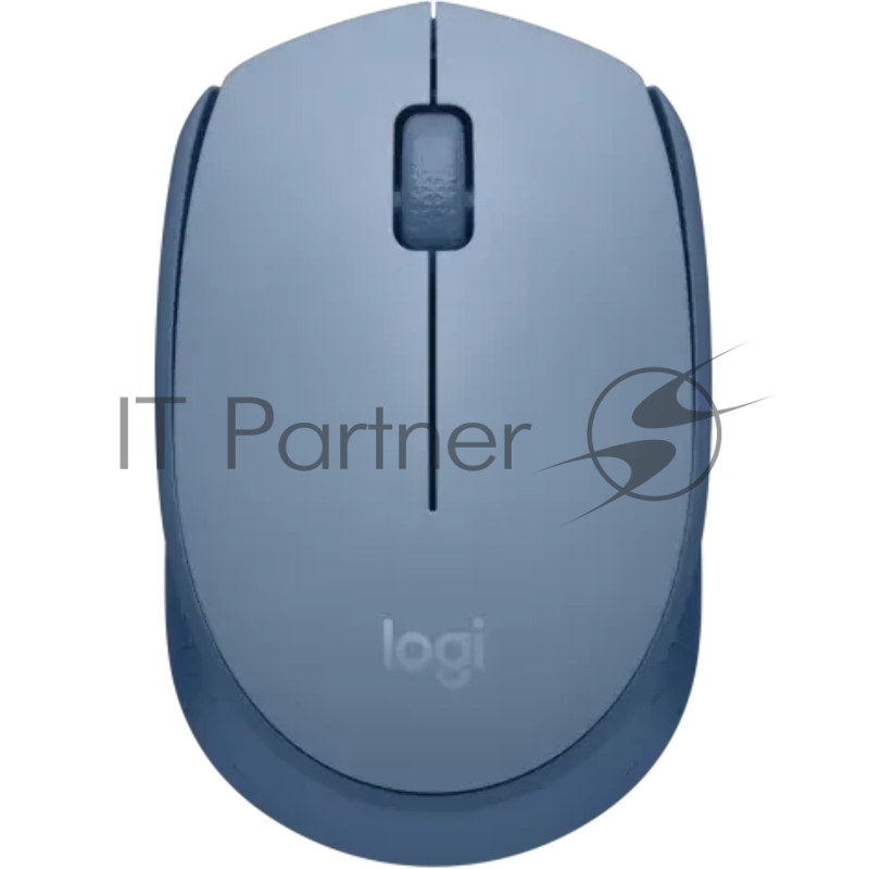 Мышь беспроводная Logitech M172 синий, 1000 dpi, радиоканал, USB, кнопки - 3