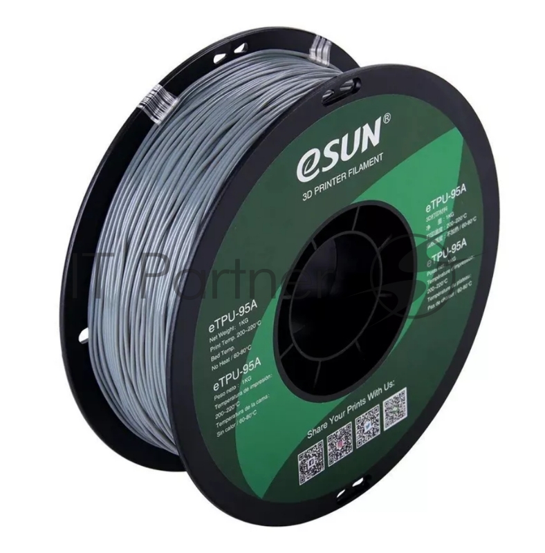 Пластик для принтера 3D Esun eTPU-95A175H1 TPU d1.75мм 1кг 1цв.