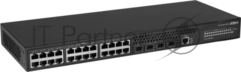 Коммутатор DAHUA 28-портовый управляемый, уровень L3Порты: 24 RJ45 10/100/1000Мбит/с, 4 SFP+ 1000/10000Мбит/с(uplink) питание: 100~240В(AC) грозозащита: до 6кВ