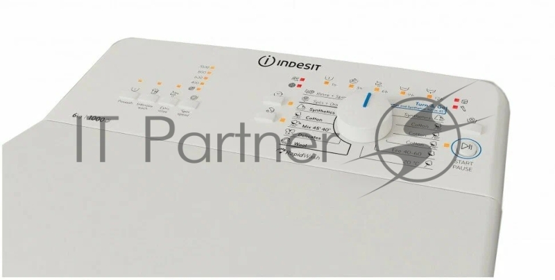 Стиральная машина INDESIT BTW_L60400_PLN белый, верхняя загрузка, 6кг, 1000об/мин, А (панель управления на польском)