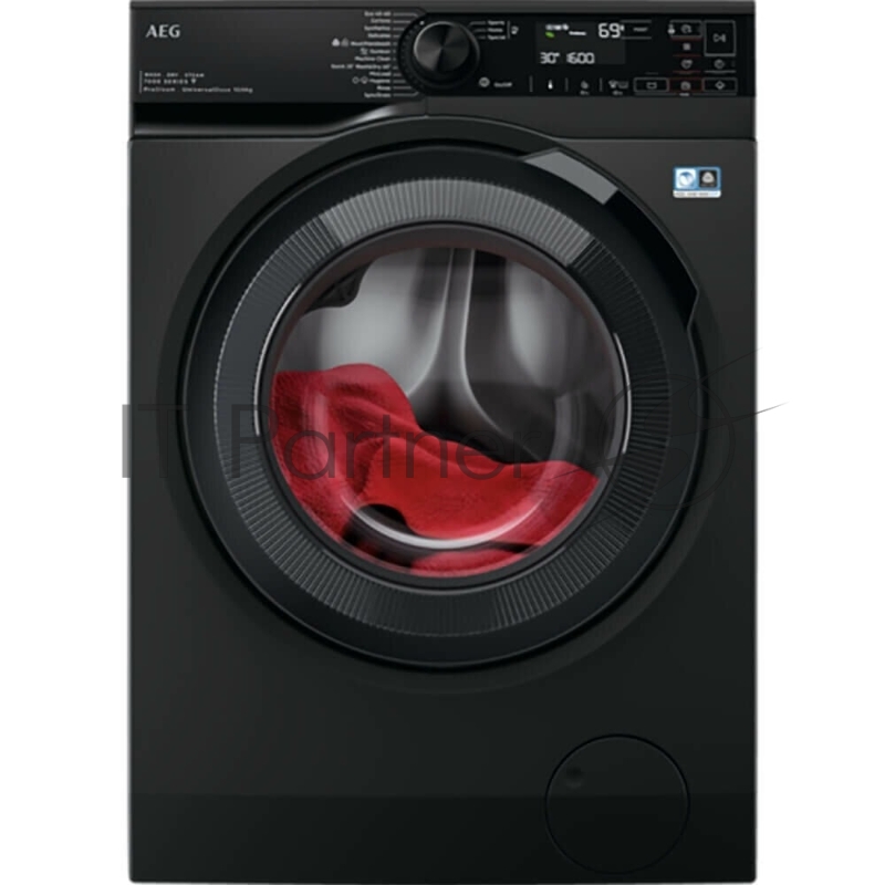 Стиральная машина с сушкой AEG LWR73166OE черный, загрузка фронтальная 10/6 кг (стирка/сушка), 1600 об/мин, класс: A