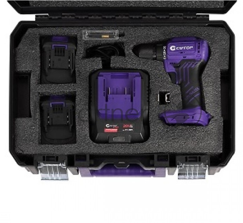 Шуруповерт Cutop E-Profi 20В, 13мм, 2 Батареи, 4ач, З/у (кулер), пл. бокс.