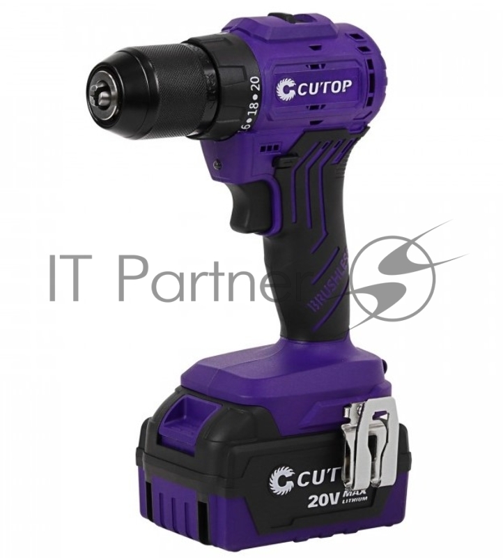 Шуруповерт Cutop E-Profi 20В, 13мм, 2 Батареи, 4ач, З/у (кулер), пл. бокс.