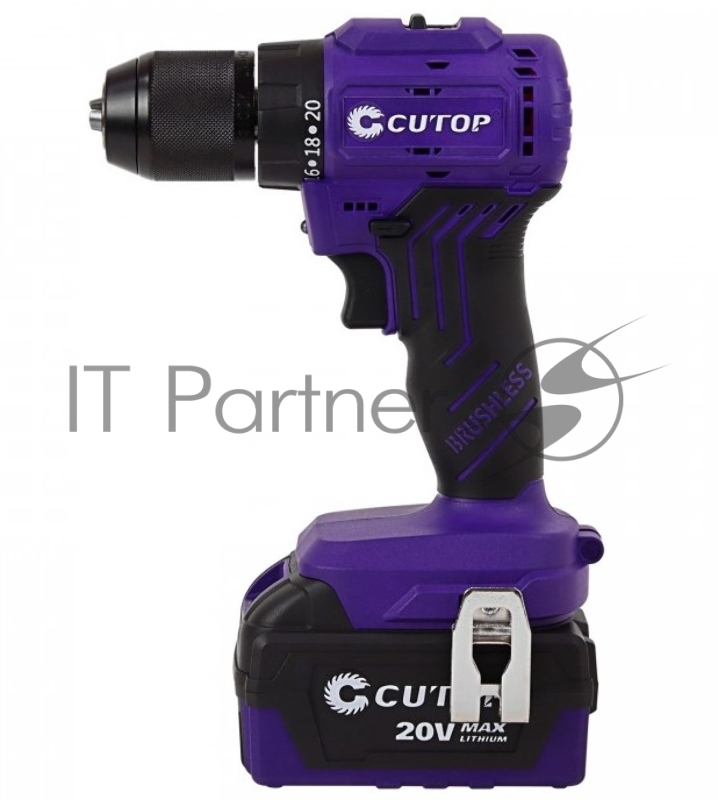 Шуруповерт Cutop E-Profi 20В, 13мм, 2 Батареи, 4ач, З/у (кулер), пл. бокс.