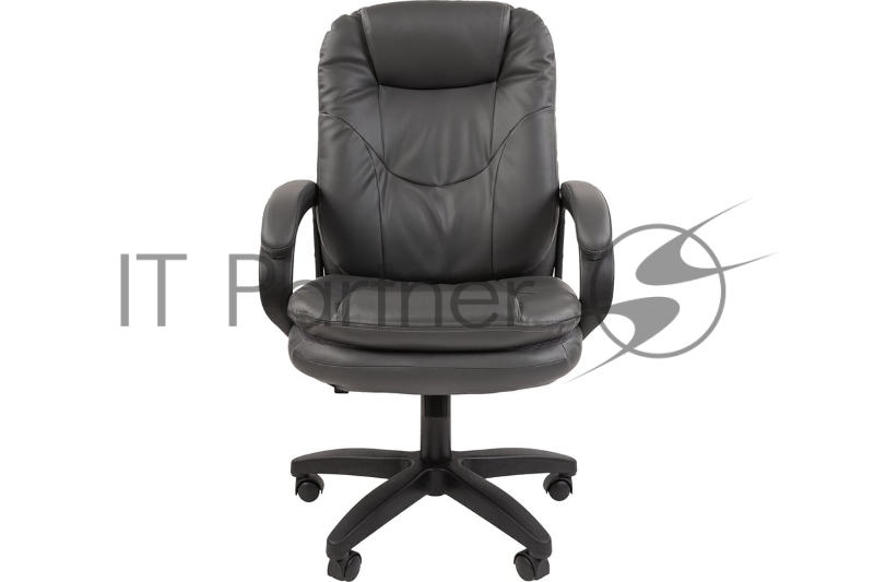 Офисное кресло CHAIRMAN 668 LT N серое (экопремиум, черный пластик)