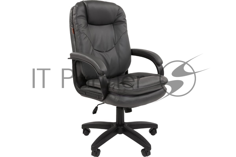 Офисное кресло CHAIRMAN 668 LT N серое (экопремиум, черный пластик)