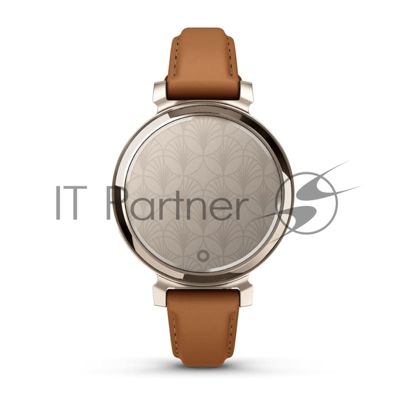 Смарт-часы Garmin Lily 2 Classic кремовое золото, коричневый кожаный ремешок 35,4мм