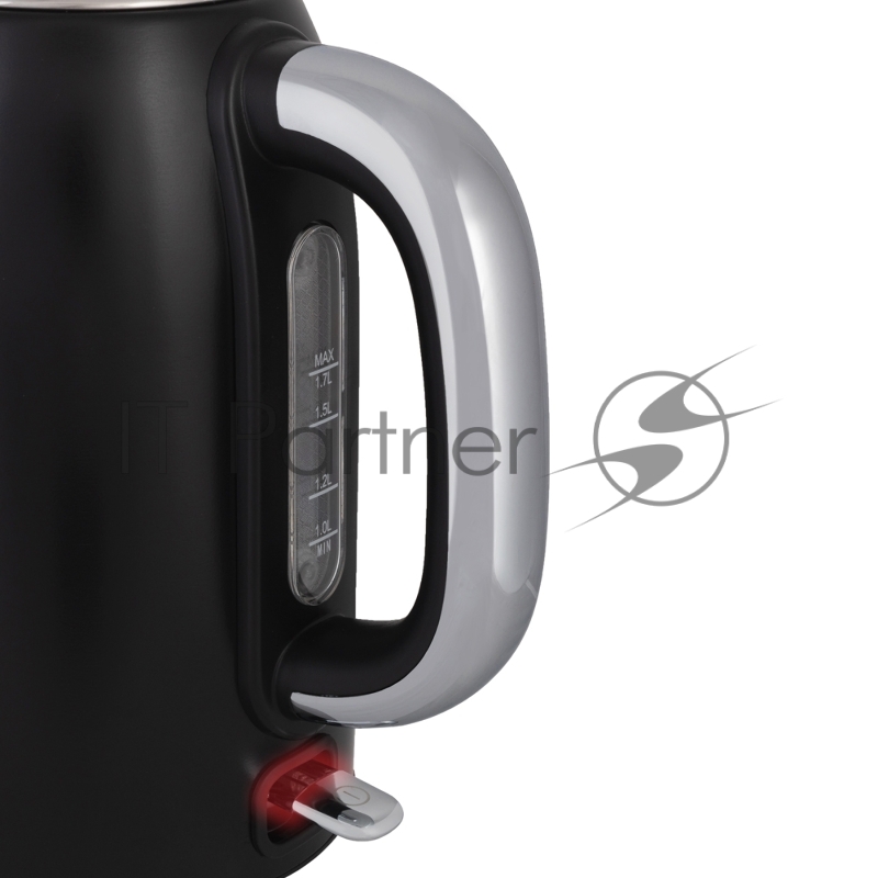 Чайник электрический Endever Skyline KR-256S, мощность 2200Вт, цвет черный, Объем 1,7л, корпус из нерж. стали, 6 шт/уп