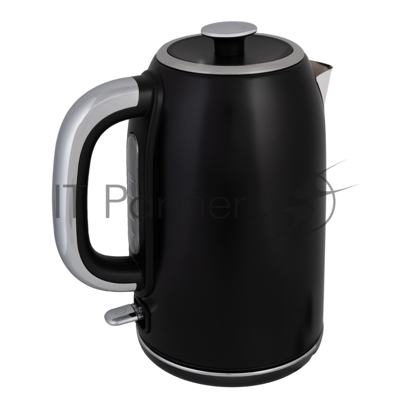 Чайник электрический Endever Skyline KR-256S, мощность 2200Вт, цвет черный, Объем 1,7л, корпус из нерж. стали, 6 шт/уп